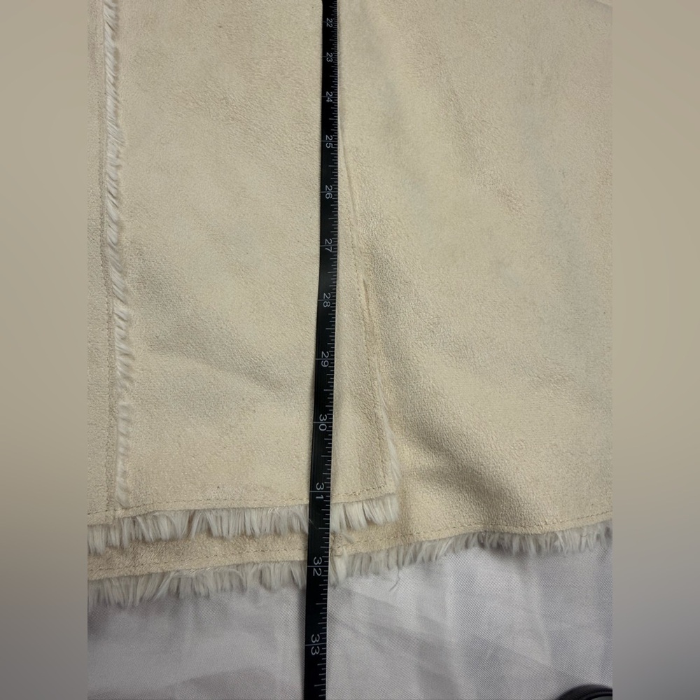 INC International Concepts Cream Faux Shearling Wrap Jacket 2X - Picture 5 of 12